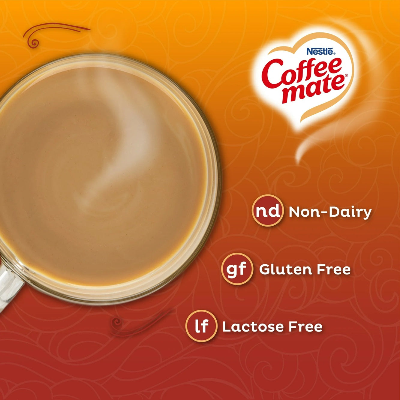 COFFEE MATE Caramel Latte Powder Coffee Creamer 15 Oz. Canister Non-dairy Lactose Free Creamer