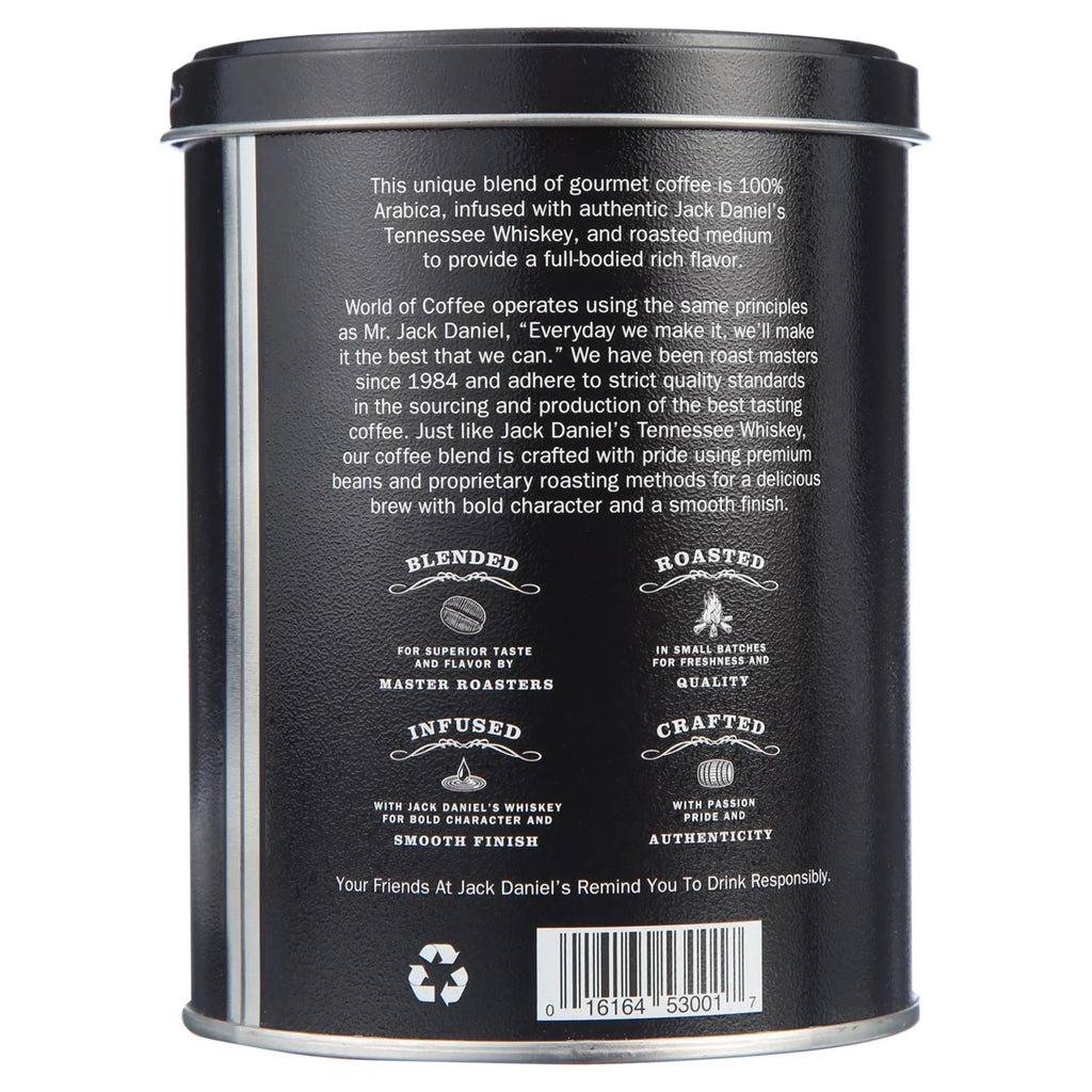 Jack Daniel's Tennessee Whiskey Coffee, Ground, Medium Roast, 8.8oz Can