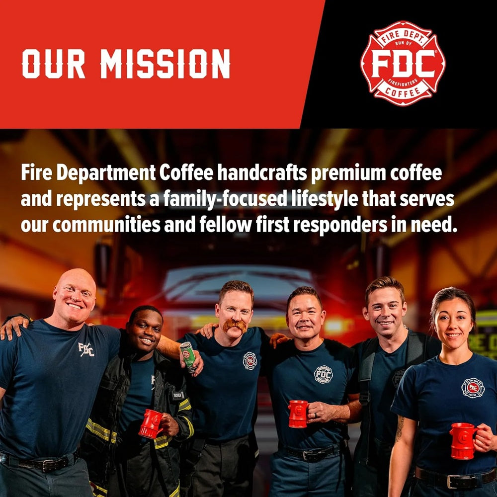 Fire Department Coffee, Original Medium Roast, Premium Ground Coffee, 12 oz