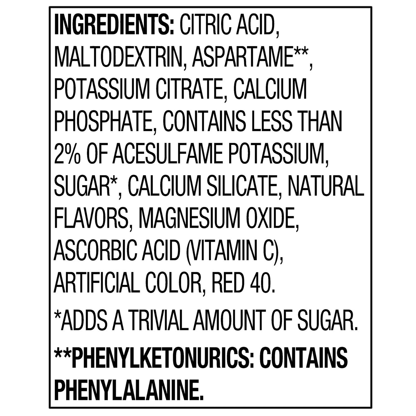 Great Value Sugar-Free Pink Lemonade Drink Mix, 0.14 oz, 10 Sachet