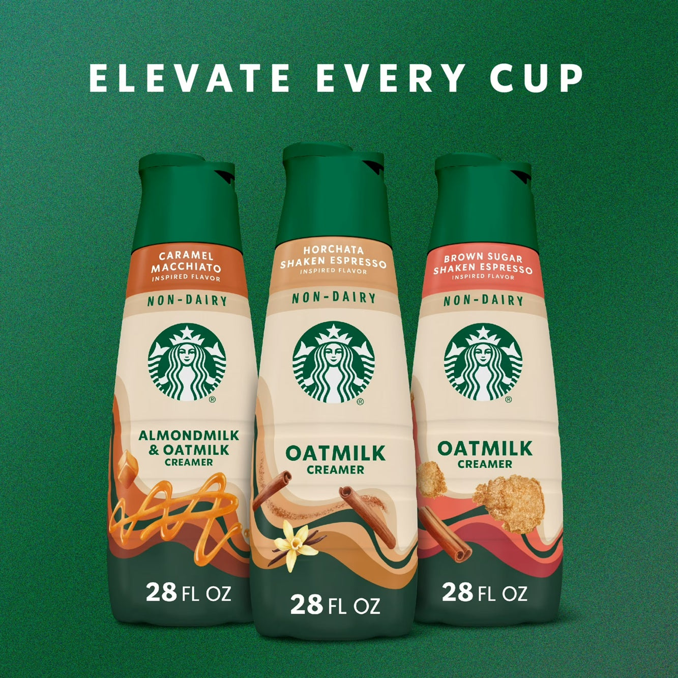 Starbucks Horchata Shaken Espresso Inspired Non-Dairy Creamer, 28 fl. oz. Bottle