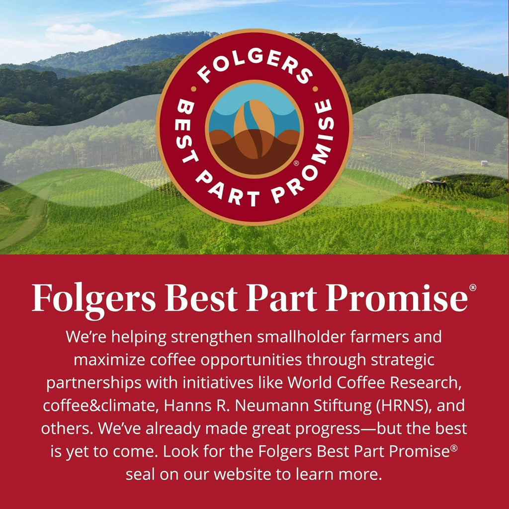 Folgers Classic Roast Instant Coffee, 8 oz Jar
