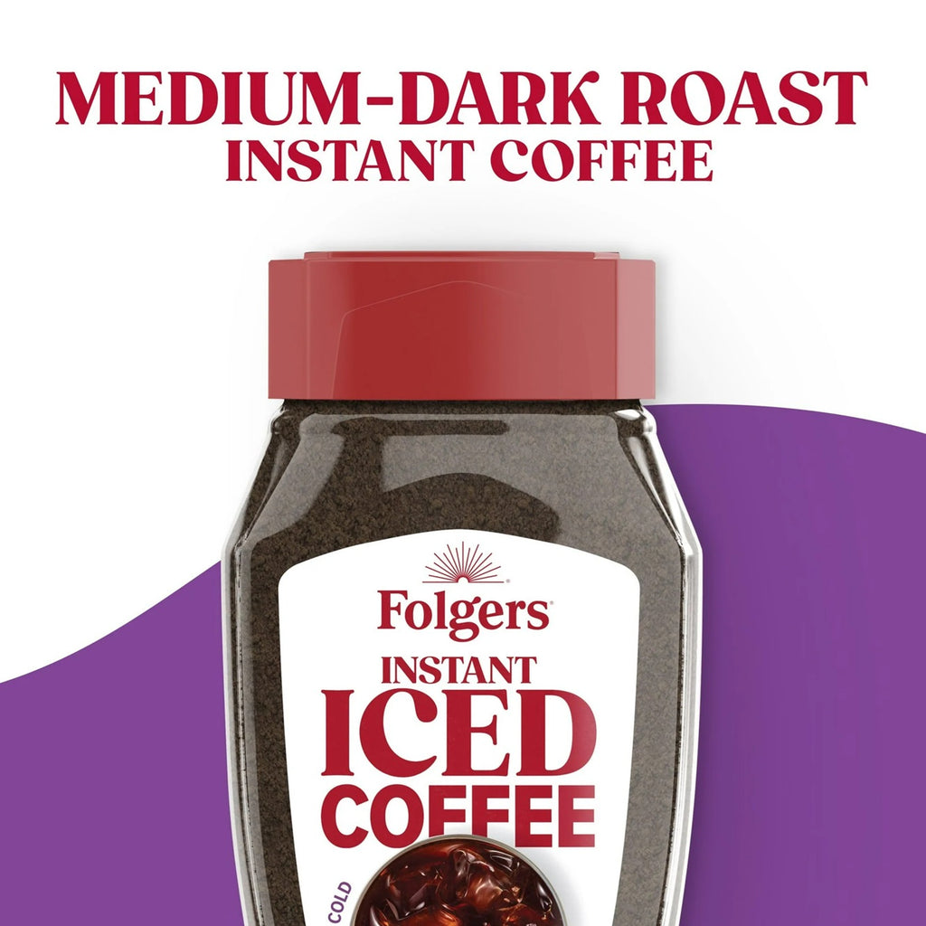 Folgers Instant Iced Coffee, 7 oz Jar