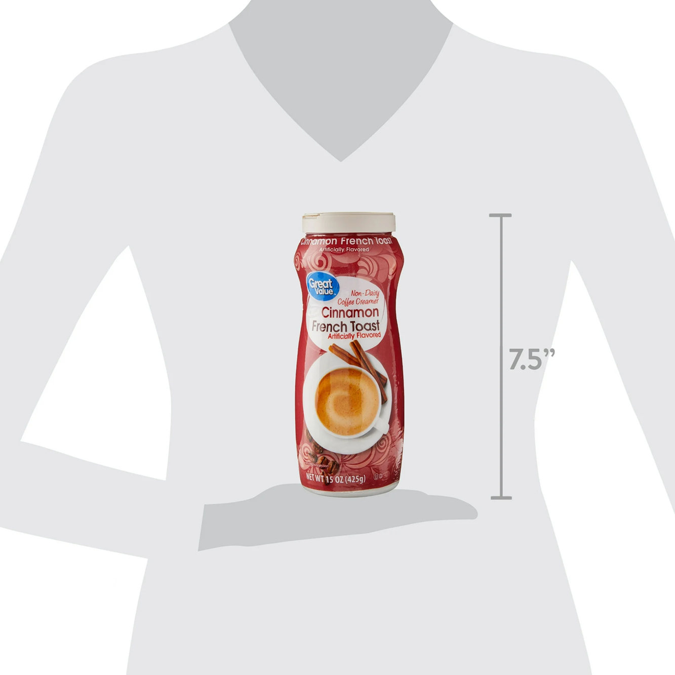 Great Value Cinnamon French Toast Non-Dairy Coffee Creamer, 15 oz