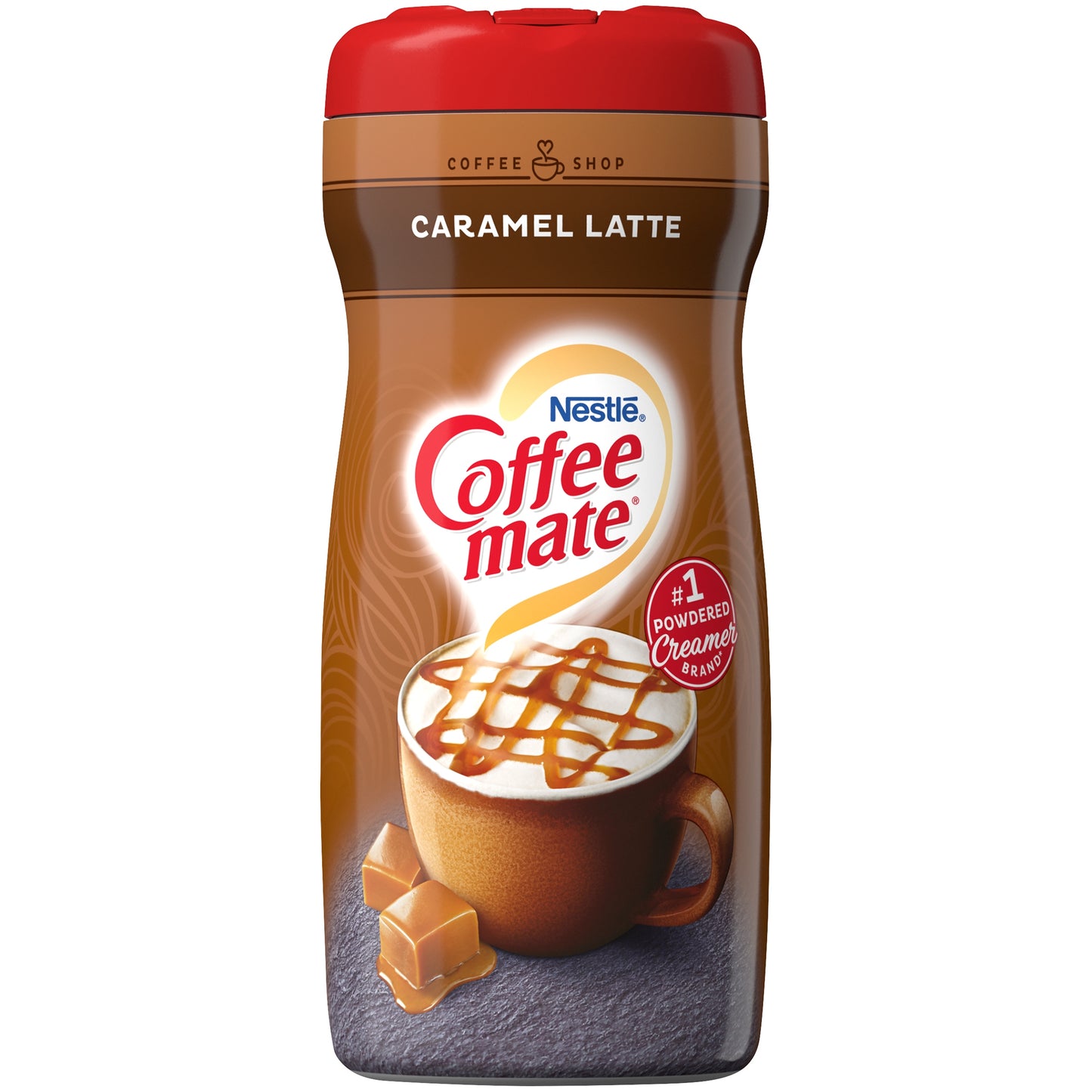 COFFEE MATE Caramel Latte Powder Coffee Creamer 15 Oz. Canister Non-dairy Lactose Free Creamer