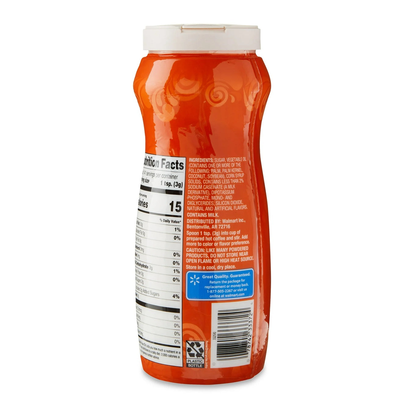 Great Value Non-Dairy Hazelnut Coffee Creamer, 15 oz
