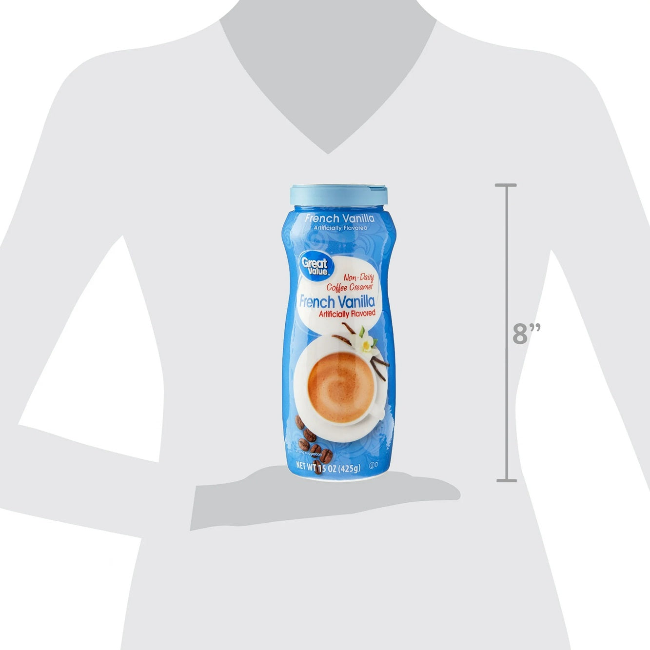 Great Value French Vanilla Non-Dairy Coffee Creamer, 15 oz