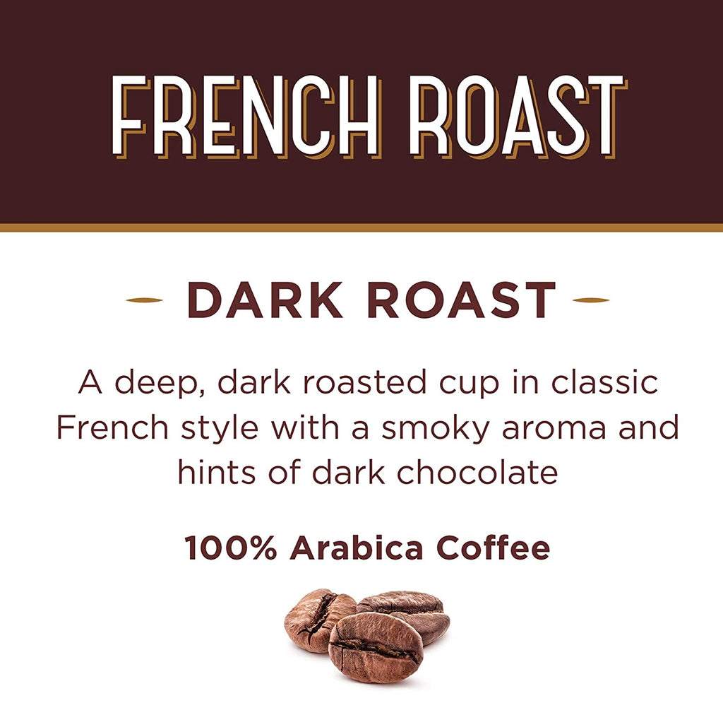 Don Francisco's French Dark Roast Ground Coffee: Rich, Smoky 100% Arabica Beans with Chocolate Notes - 12 oz