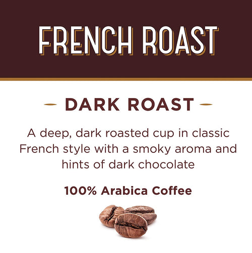 Don Francisco's French Dark Roast Ground Coffee: Rich, Smoky 100% Arabica Beans with Chocolate Notes - 12 oz