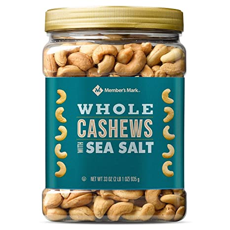 Member's Mark Roasted Whole Cashews with Sea Salt ( 33 Oz.)