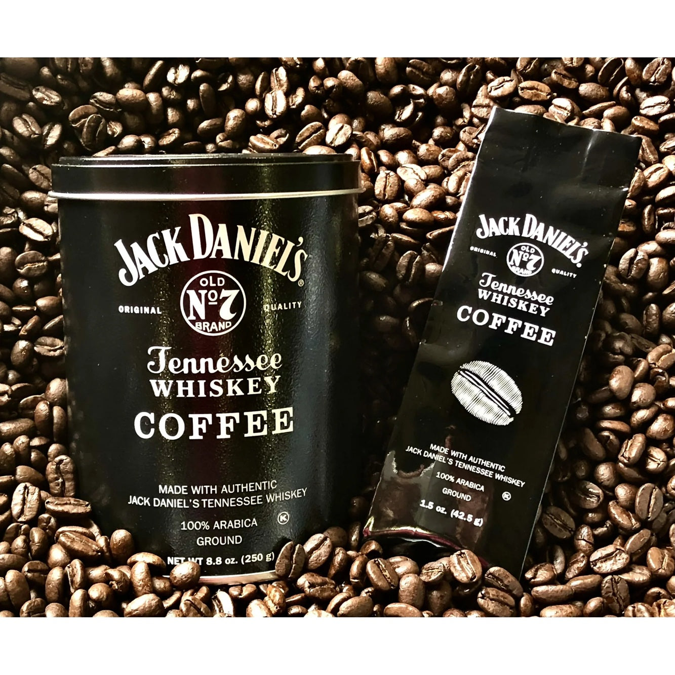 Jack Daniel's Tennessee Whiskey Coffee, Ground, Medium Roast, 8.8oz Can