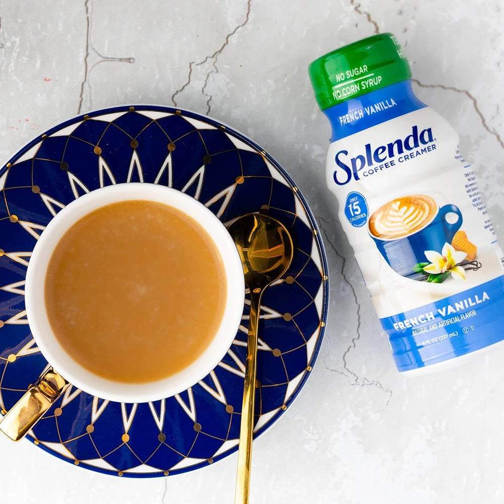 SPLENDA Sugar Free, Low Calorie French Vanilla Coffee Creamer, 8 Fl Ounces Bottle