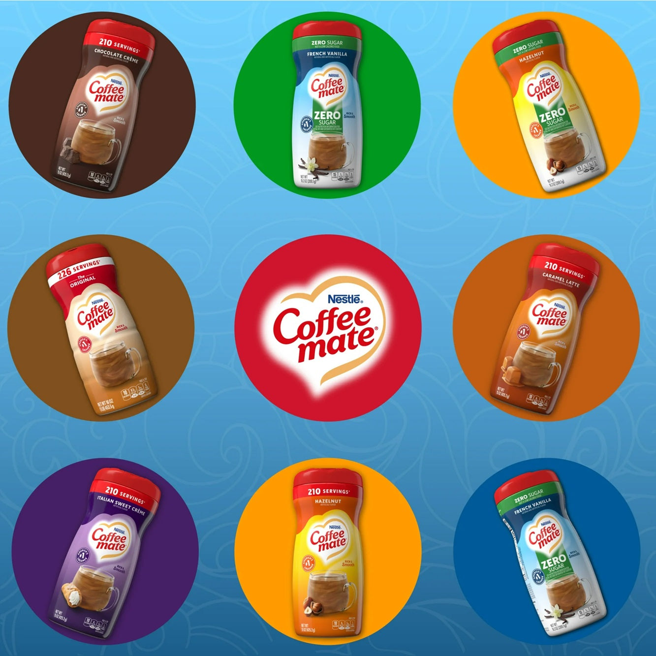 Nestle Coffee mate  | French Vanilla Sugar Free Powder Coffee Creamer | 10.2 oz.