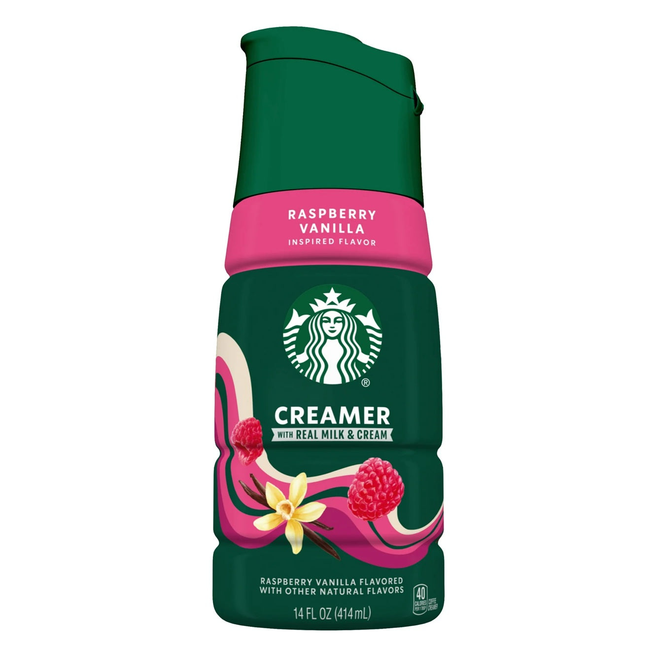Starbucks Raspberry Vanilla Flavored Coffee Creamer, Liquid Creamer, Dairy Creamer 14 fl oz