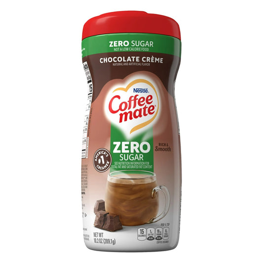 Nestle Coffee Mate, Chocolate Crème Sugar-Free Powdered Coffee Creamer, 10.2 oz