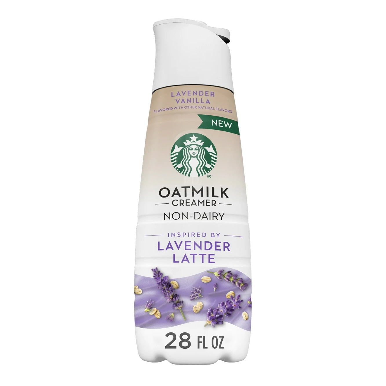 Starbucks Lavender Vanilla Flavored Creamer, Oat Milk Coffee Creamer, 28oz.