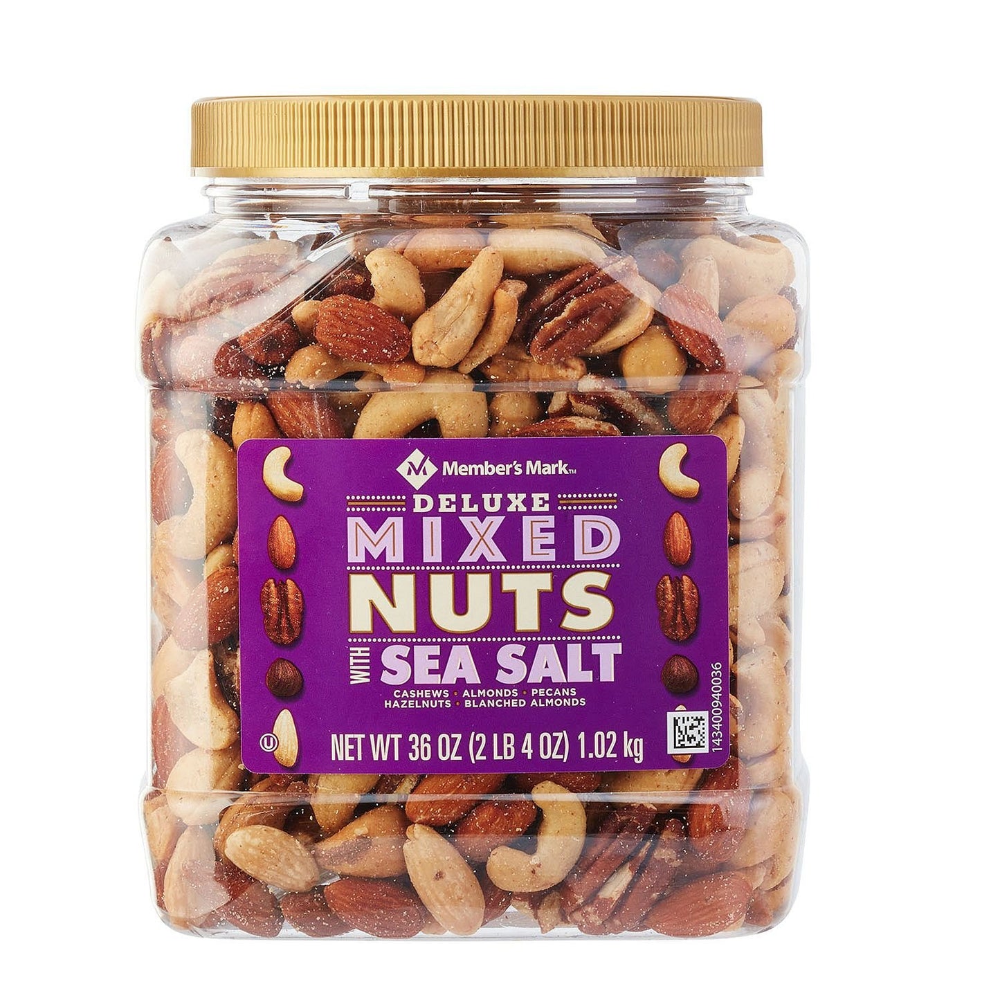 Member's Mark Deluxe Roasted Mixed Nuts with Sea Salt 963g.