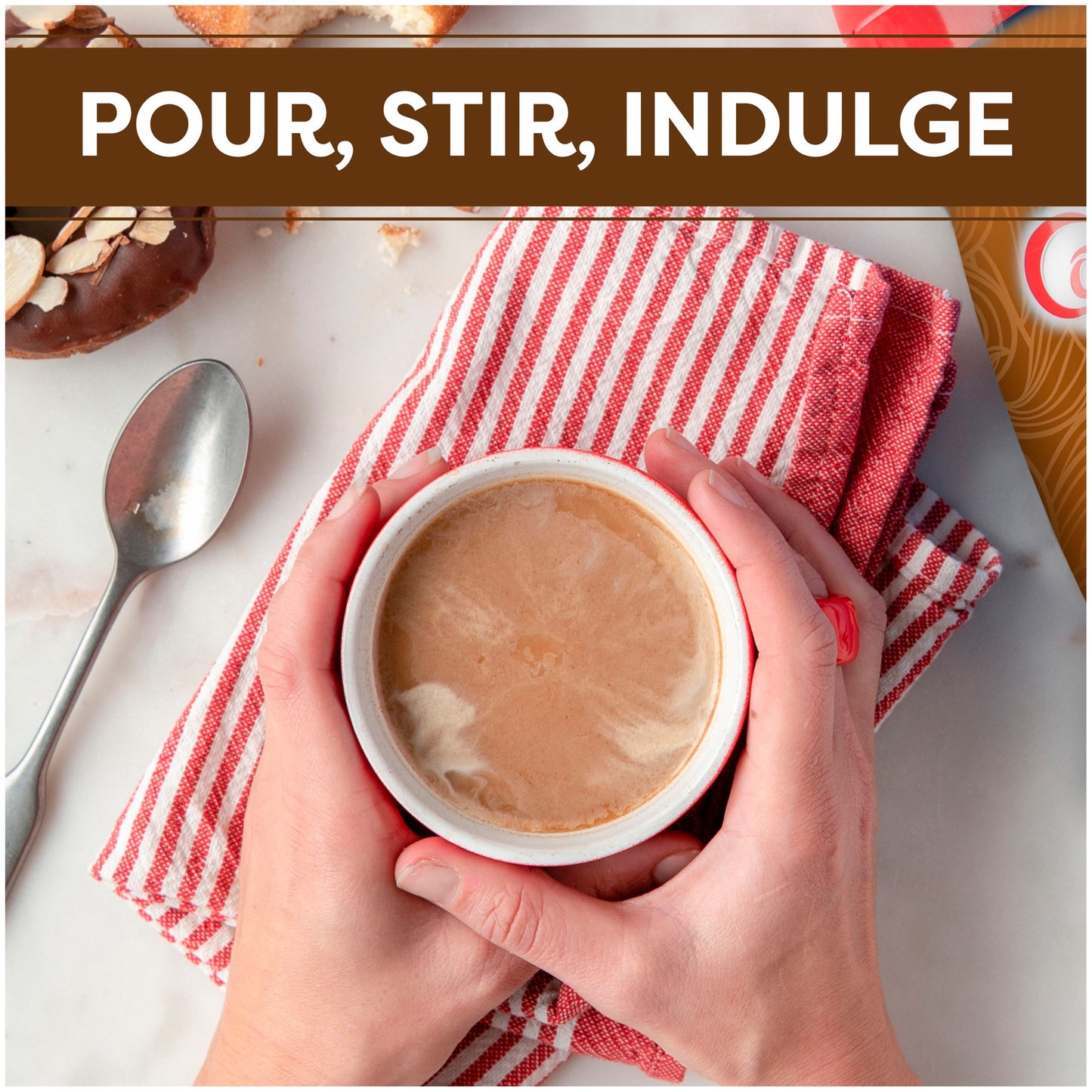 COFFEE MATE Caramel Latte Powder Coffee Creamer 15 Oz. Canister Non-dairy Lactose Free Creamer