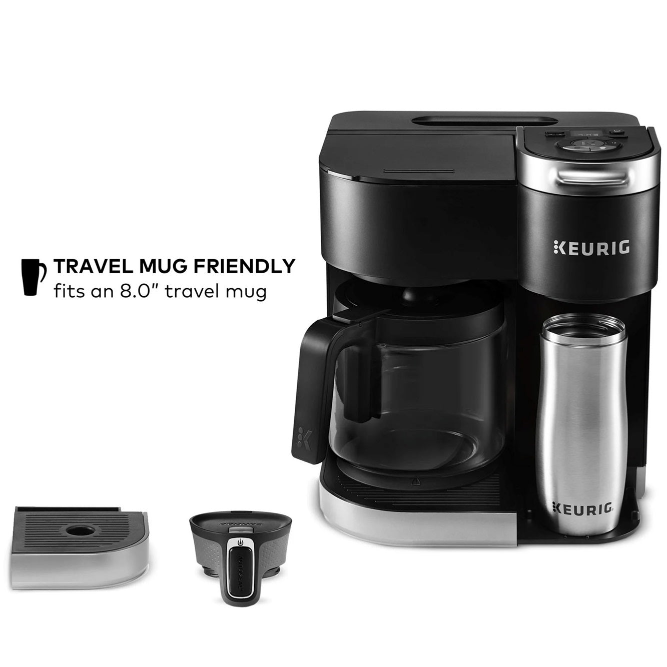 Keurig K-Duo Single Serve K-Cup Pod & Carafe Coffee Maker, 110V,  Black