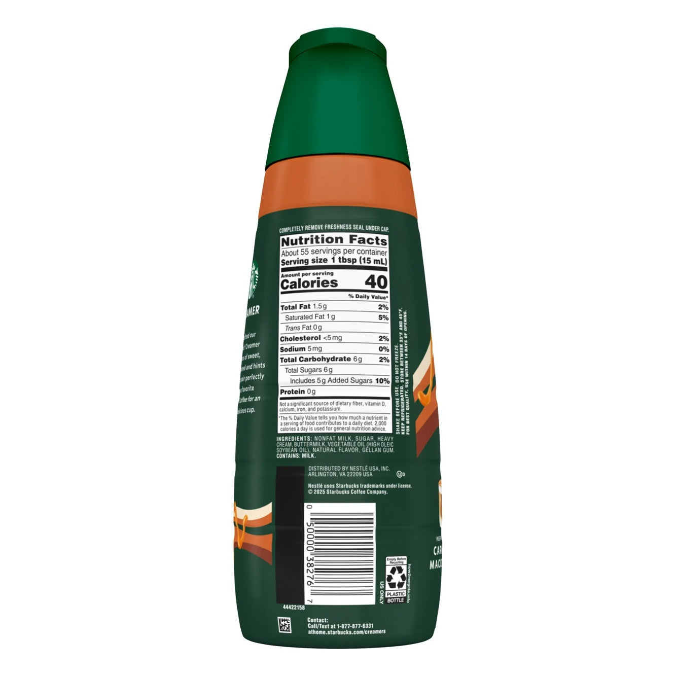 Starbucks Liquid Coffee Creamer Caramel Macchiato Flavored Creamer, 28 fl oz