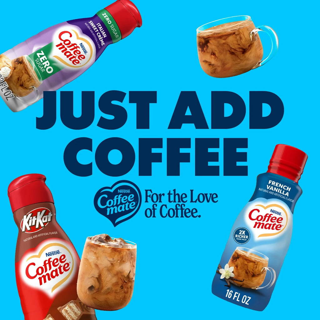 COFFEE MATE French Vanilla Liquid -Coffee Creamer | 16 Fl. Oz. Bottle