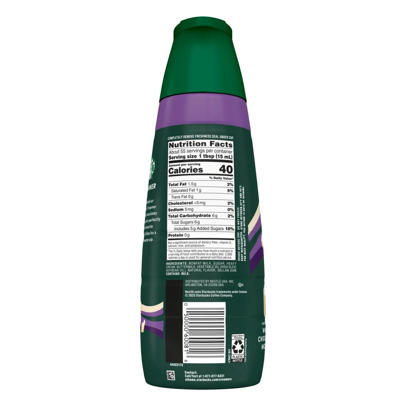 Starbucks Liquid Coffee Creamer White Chocolate Creamer, 28 fl oz
