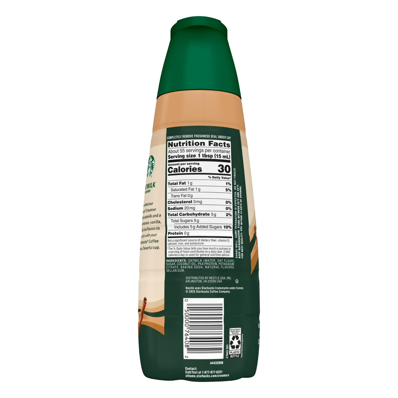 Starbucks Horchata Shaken Espresso Inspired Non-Dairy Creamer, 28 fl. oz. Bottle