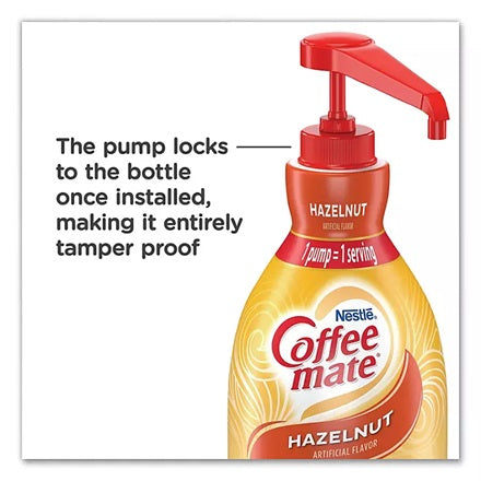 Coffee Mate Hazelnut Liquid Coffee Creamer | Pump Bottle, 50.7 Oz