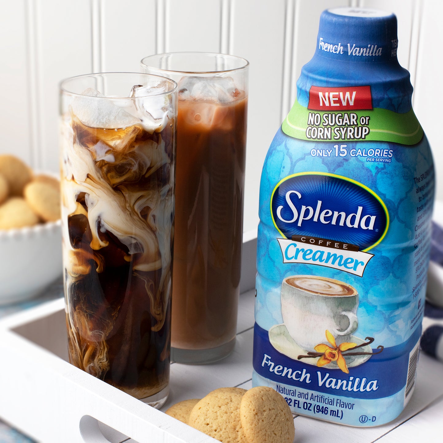 SPLENDA French Vanilla Liquid Coffee Creamer, 32 fl oz Bottle
